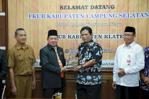 Penerimaan Kunjungan Kerja Forum Kerukunan Umat Beragama (FKUB) Kabupaten Lampung Selatan