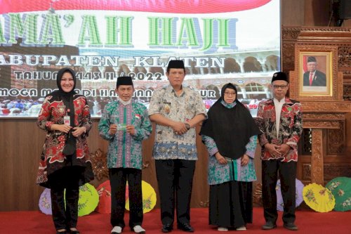 Bupati dan Wakil Bupati Klaten Hadiri Tasyakuran Kepulangan Jama’ah Haji Klaten