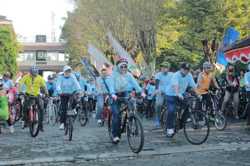 Gowes Kemerdekaan, Bupati Klaten Ajak Masyarakat Budayakan Hidup Sehat