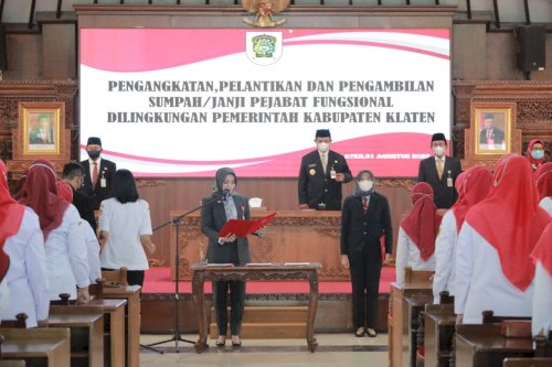 Sebanyak 216 Pejabat Fungsional Pemkab Klaten Dilantik