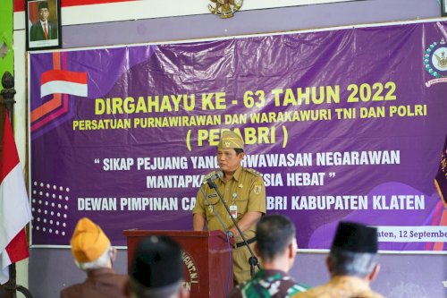 Wakil Bupati Klaten Hadiri HUT PEPABRI Ke-63 Tahun 2022 Tingkat Kabupaten Klaten