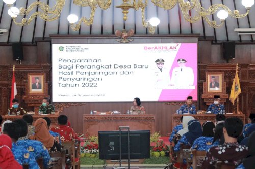 Bupati Membuka Pengarahan Bagi 457 Perangkat Desa Baru Di Kabupaten Klaten