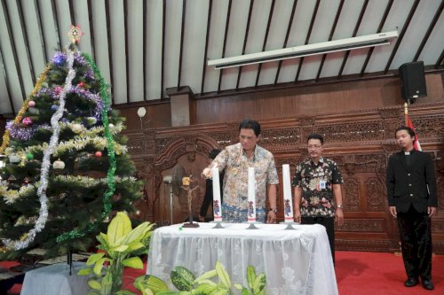 Wakil Bupati Klaten Hadiri Perayaan Natal Jajaran Dinas Pendidikan Kab. Klaten