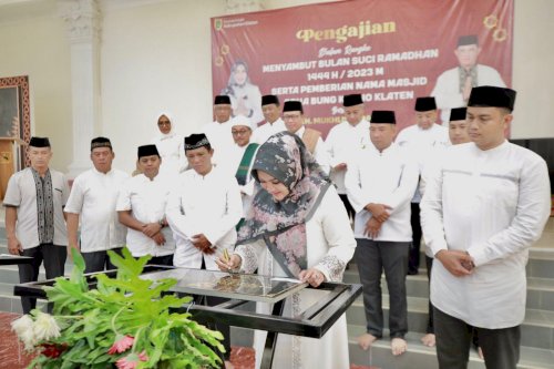 Bupati Klaten Resmikan Masjid Nurul Istiqlal Di Kompleks Grha Bung Karno