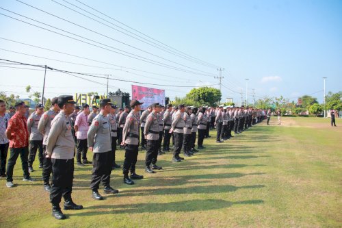 Wakil Bupati Klaten Hadiri Apel Satkamling Serentak Polres Klaten