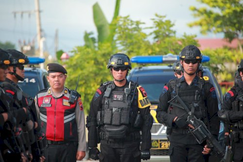 Polres Klaten Laksanakan Apel Pergeseran Pasukan Dan Pengecekan Ranmor