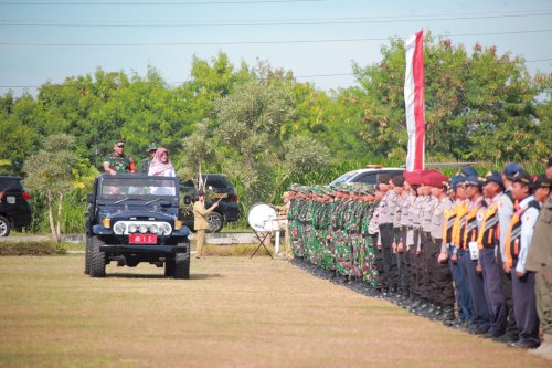 Bupati Klaten Inspektur Upacara Pembukaan TMMD Sengkuyung Tahap II di Desa Beji