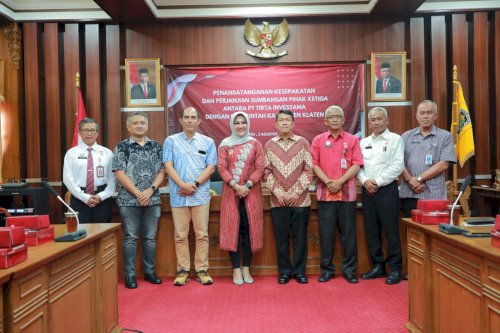 Pemerintah Kabupaten Klaten Tanda Tangani MoU Dengan PT Tirta Investama