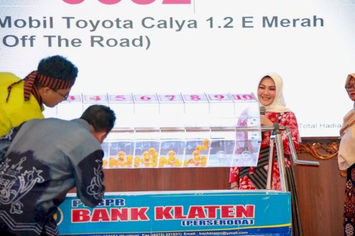 HUT Ke 72 Bank Klaten Gelar Gebyar Hadiah Tabungan Semar dan Simba