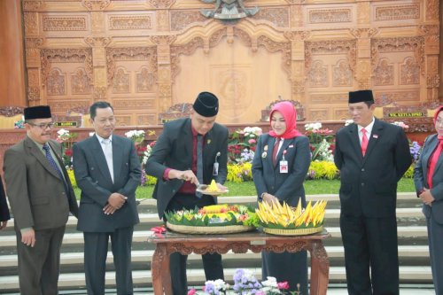 Forkopimda Klaten Saksikan Penyampaian Pidato Kenegaraan HUT ke 78 RI oleh Presiden Jokowi