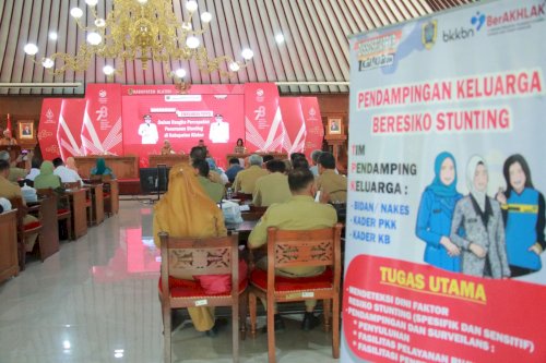 Membuka Rakor Evaluasi Stunting, Bupati Klaten Targetkan Angka Penurunan Stunting 11 Persen di 2024