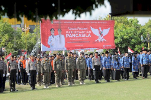 Wabup Klaten Pimpin Upacara Kesaktian Pancasila Tingkat Kabupaten Klaten