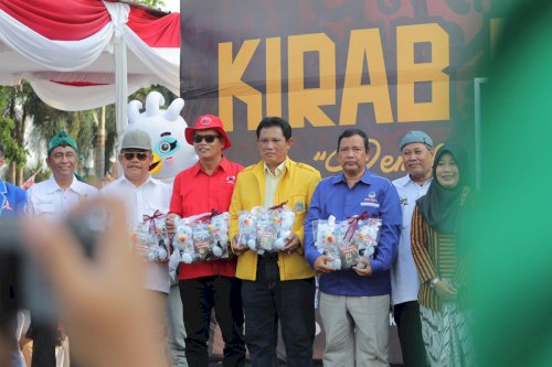 Serah Terima Bendera Kirab Pemilu Tahun 2024, Bupati Klaten Ajak Masyarakat Jangan Golput