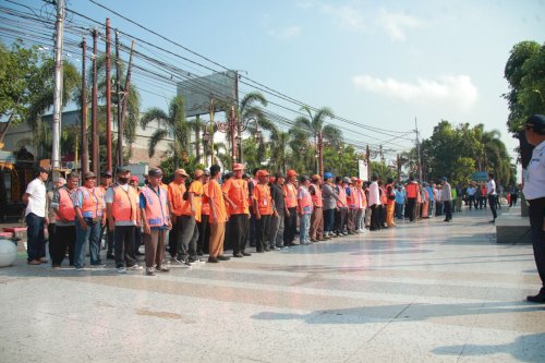 Wabup Klaten Berikan Pembinaan Kepada Petugas Parkir di Klaten