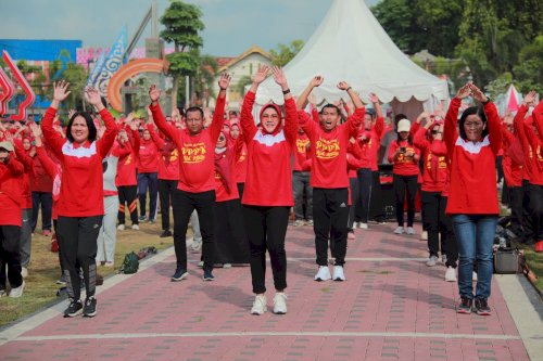 Peringati Hari Guru 2023, Disdik Klaten Gelar Senam Bersama