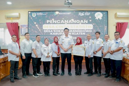 Bupati Klaten Canangkan Desa Soka Karangdowo Sebagai Desa Cantik