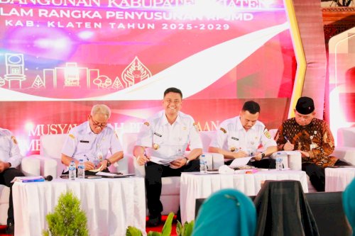 Hadiri Musrenbang RPJMD Klaten 2025-2029, Bupati Klaten Minta Pemkab Klaten Selaraskan Proker