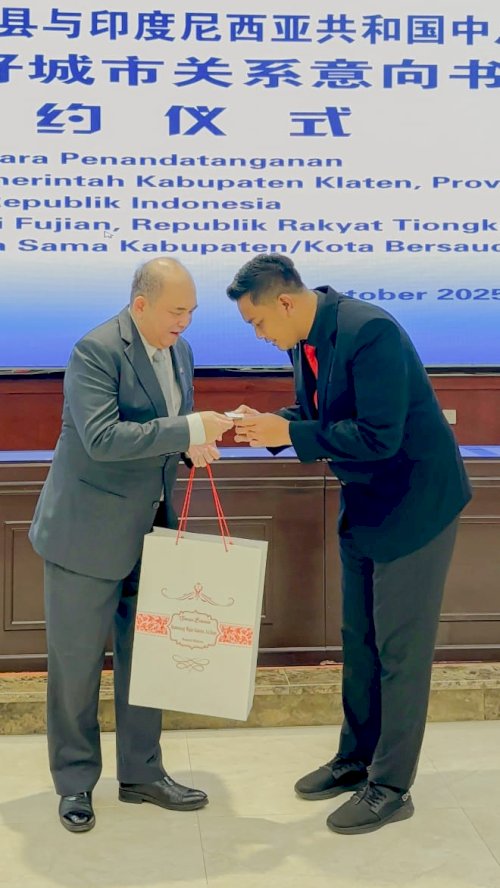 Pemerintah Kabupaten Klaten dan Pemerintah Nanjing Tandatangani Kerja Sama Sister City