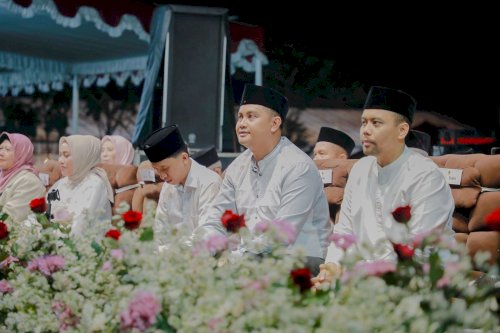 Mas Bup Hamenang dan Mas Wabup Benny Hadiri Klaten Berdzikir dan Bersholawat di Trucuk 