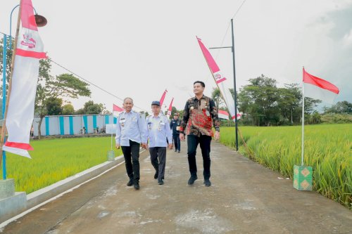 Bupati Klaten Hadiri Peresmian Jembatan Merah Putih Presisi oleh Kapolri di Prambanan