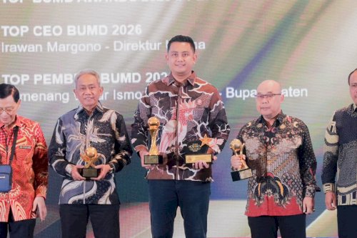 Klaten Borong Penghargaan Top BUMD 2026, Bupati Klaten Sabet Top Pembina BUMD Dua Kali Beruntun