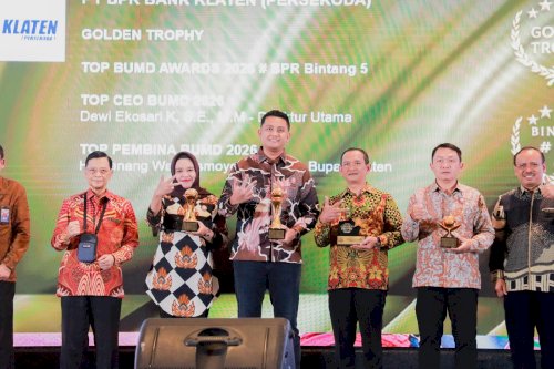 Klaten Borong Penghargaan Top BUMD 2026, Bupati Klaten Sabet Top Pembina BUMD Dua Kali Beruntun