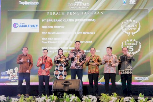 Klaten Borong Penghargaan Top BUMD 2026, Bupati Klaten Sabet Top Pembina BUMD Dua Kali Beruntun