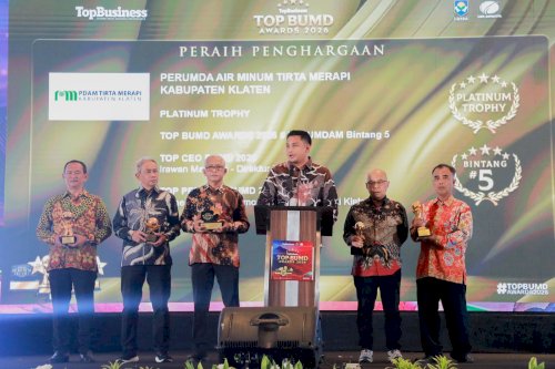 Klaten Borong Penghargaan Top BUMD 2026, Bupati Klaten Sabet Top Pembina BUMD Dua Kali Beruntun