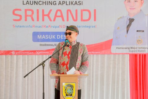 Bupati Klaten Launching SRIKANDI Masuk Desa, Gantiwarno Jadi Pelopor Digitalisasi Administrasi