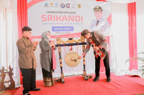 Bupati Klaten Launching SRIKANDI Masuk Desa, Gantiwarno Jadi Pelopor Digitalisasi Administrasi