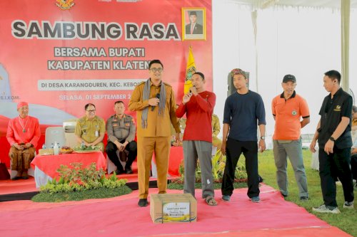 Sambung Rasa di Karangduren, Mas Hamenang Serap Aspirasi dan Dorong Penguatan Potensi Desa