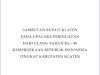 Sambutan Bupati Klaten pada Upacara Peringatan Hari Ulang Tahun ke-80 Kemerdekaan Republik Indonesia Tingkat Kabupaten Klaten