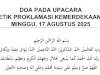Teks Doa Upacara Detik-Detik Proklamasi Kemerdekaan Ke-80 RI