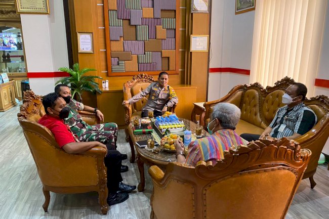 Rapat Koordinasi Kunjungan Kapolri dalam rangka Cek Vaksinasi di Wilayah Kab. Klaten