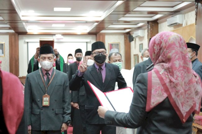 25 Pejabat Administrasi Dilantik Menjadi Jabatan Fungsional di Lingkungan Pemkab Klaten