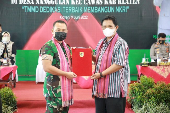 TMMD Reguler Ke- 113 Desa Nanggulan Cawas Resmi Ditutup
