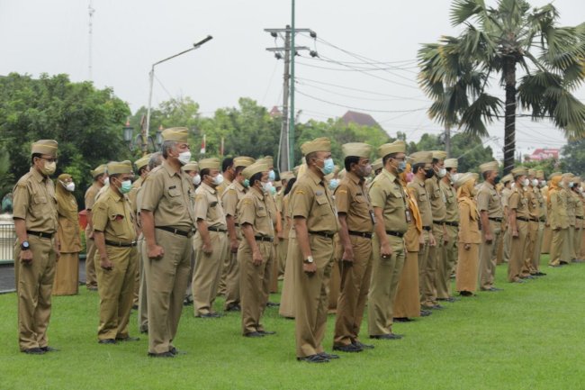 Apel Pagi ASN Pemkab Klaten Mulai Diaktifkan Kembali 