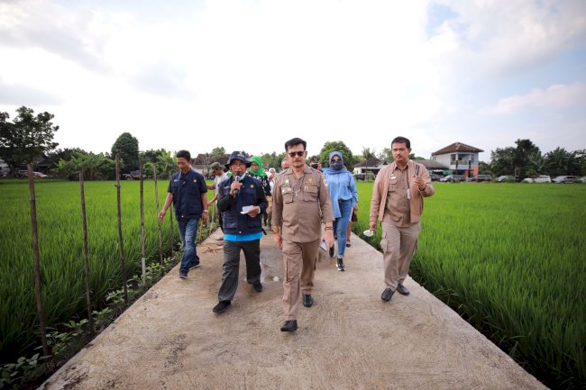 Menteri Pertanian Monitoring Kesiapan Lahan Untuk Program IP 400