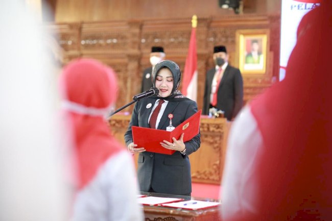 Sebanyak 116 Guru Pertama SD/ SMP Dilantik oleh Bupati Klaten 