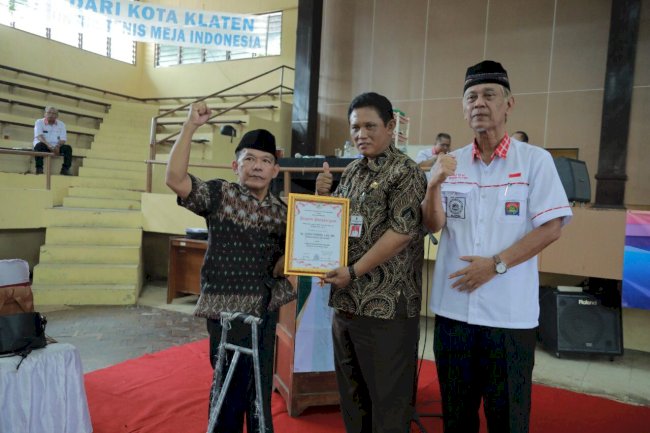 Membuka Kejuaraan Tenis Meja BINORA, Wabup Klaten Harapkan Cetak Atlet Berprestasi