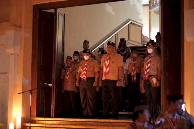Peringati Hari Pramuka Ke 61, Wabup Buka Upacara Renungan Hari Pramuka Tingkat Kabupaten Klaten