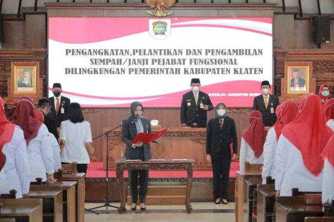Sebanyak 216 Pejabat Fungsional Pemkab Klaten Dilantik
