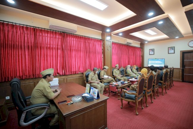 Video Conference Rapat Koordinasi Pengendalian Inflasi di Daerah dipimpin Menteri Dalam Negeri Republik Indonesia