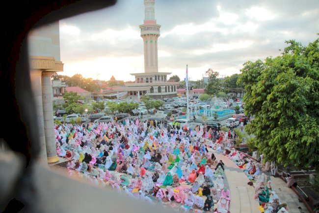 Forkopimda Klaten Gelar Salat Iduladha di Masjid Agung Al Aqsa