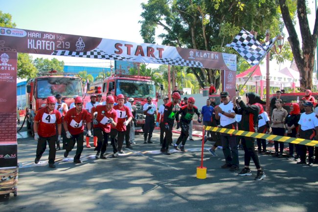 Bupati Klaten Membuka Klaten Fire Safety Challenge 2023