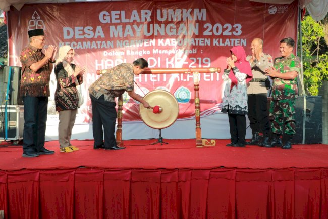 Gelar Acara UMKM Mayungan Tahun 2023 dan Klaten Night Market Festival Dalam Rangka Memeriahkan Hari Jadi ke-219 Kabupaten Klaten
