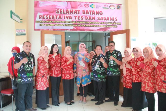 Bupati Klaten Apresiasi Pelaksanaan IVA Test Dan SADANIS DWP Klaten