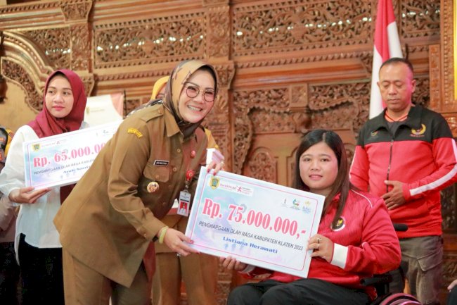 227 Atlet, Pelatih dan Official Klaten Terima Penghargaan dari Pemkab Klaten