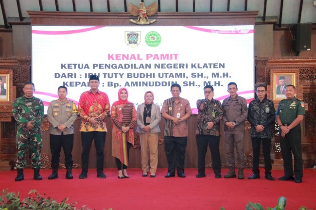 Pemkab Gelar Kenal Pamit Ketua Pengadilan Negeri Klaten