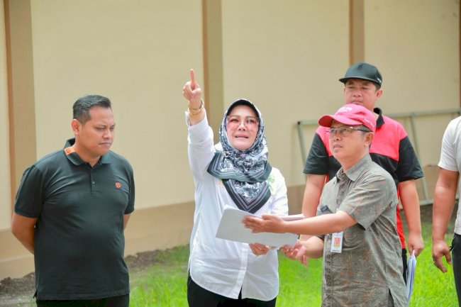 Bupati Klaten Cek Pembangunan Kantor Kecamatan Ceper, GOR Gelarsena Dan Taman Kuliner